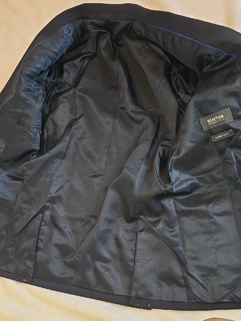 Reaction Kenneth Cole Boys 2 Piece Suit Set- NAVY BLUE - Picture 6 of 9